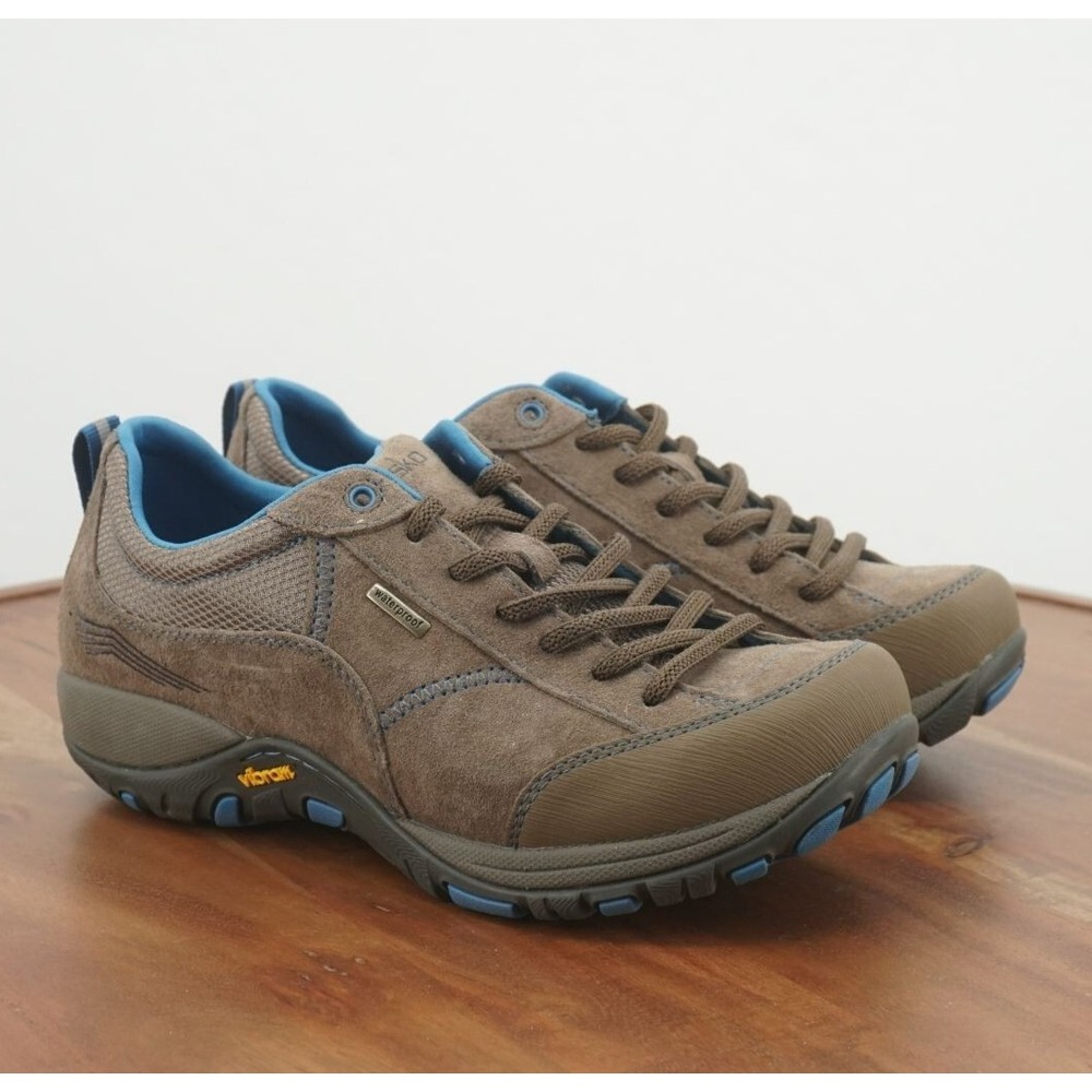 Dansko Womens Paisley Athletic Shoes Trail Hiking Brown Suede Waterproof 37/6.5